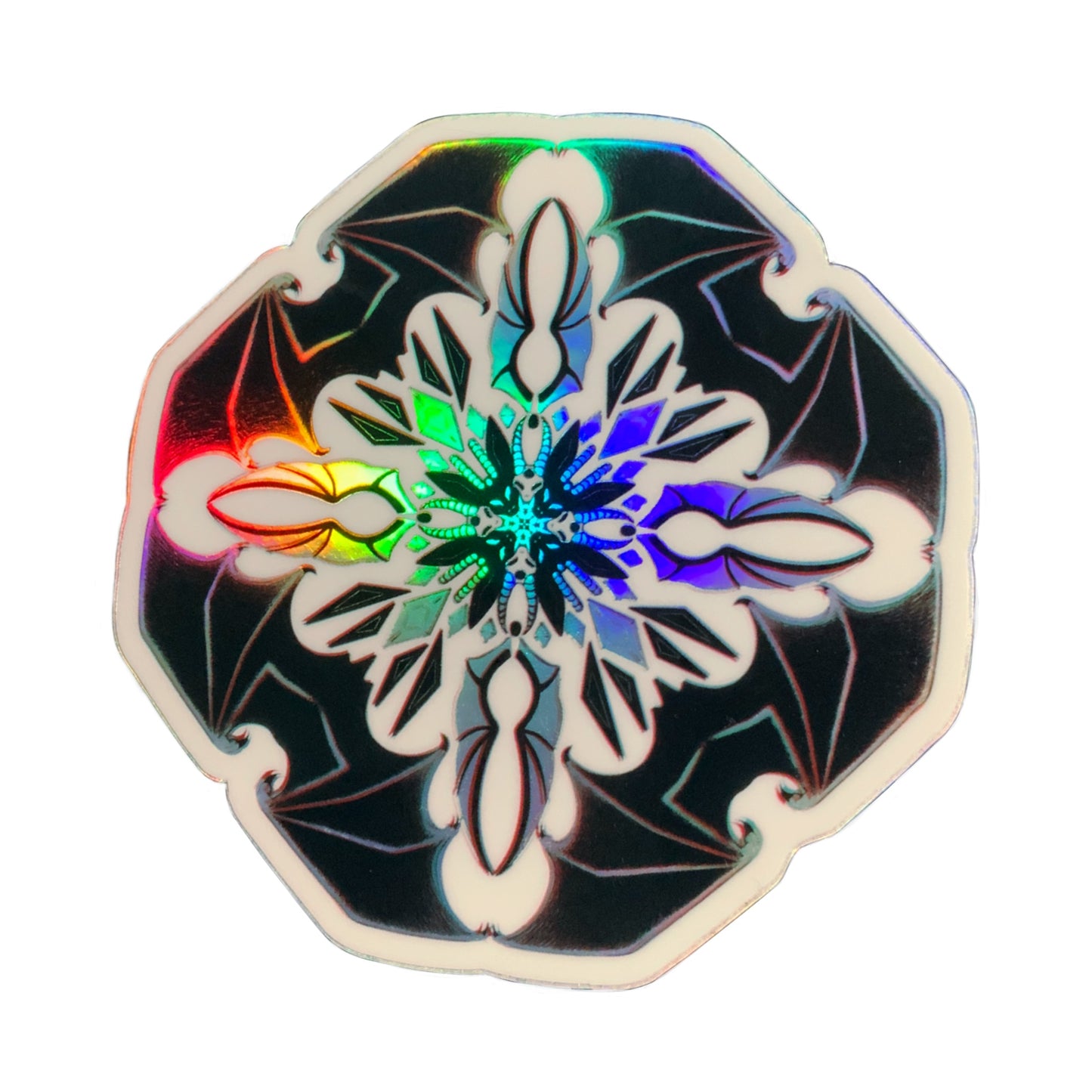 Demon Tile (Holographic) Sticker