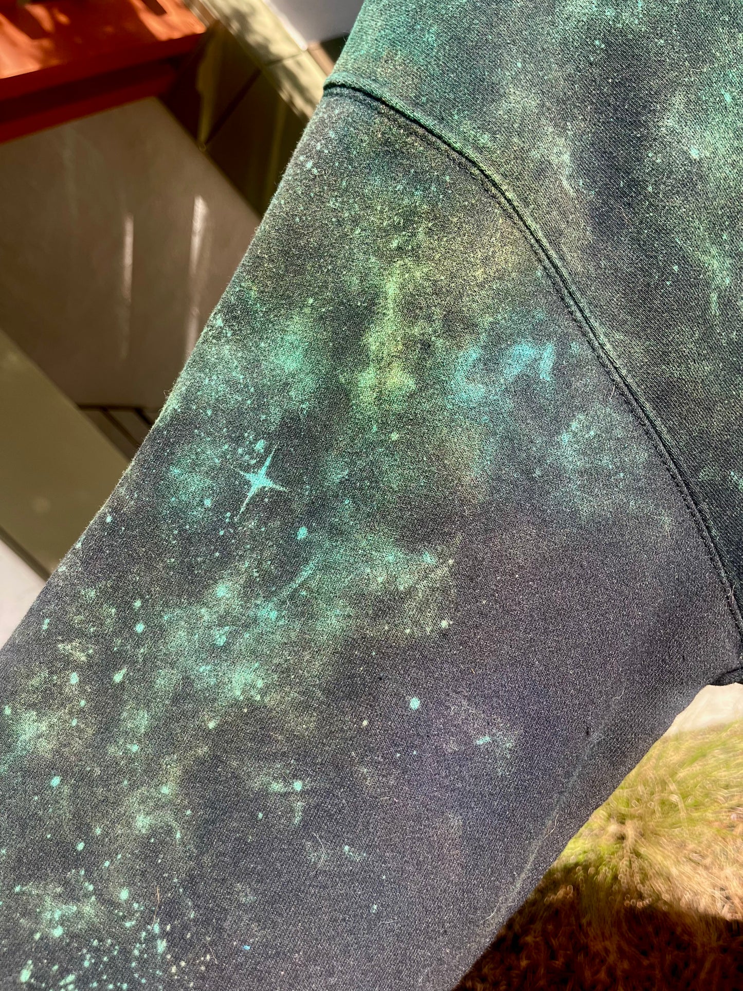 Galaxy - 3 Color - Custom Reverse Dyed, Glow Star Hoodie