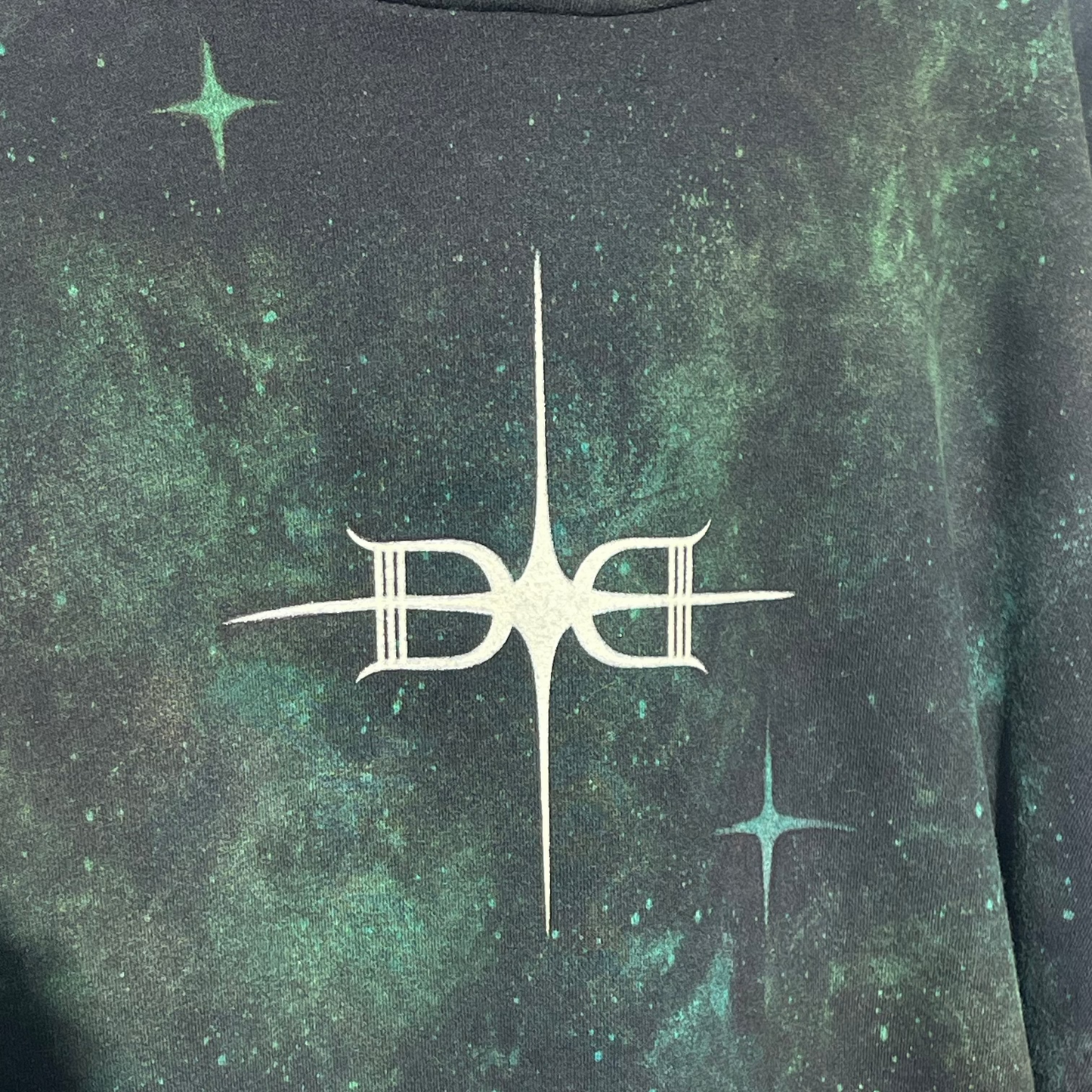 Galaxy - 2 Color - Custom Reverse Dyed, Glow Star Hoodie