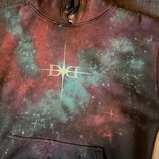 Galaxy - 3 Color - Custom Reverse Dyed, Glow Star Hoodie