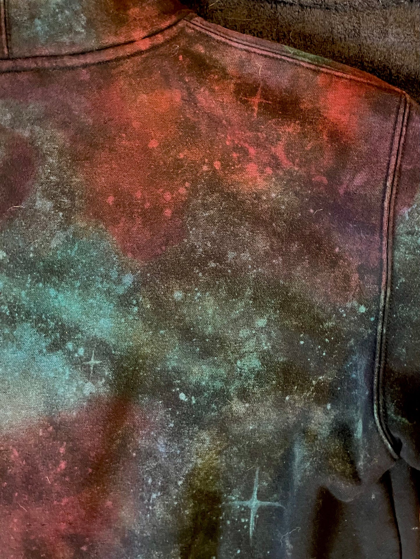 Galaxy - 3 Color - Custom Reverse Dyed, Glow Star Hoodie