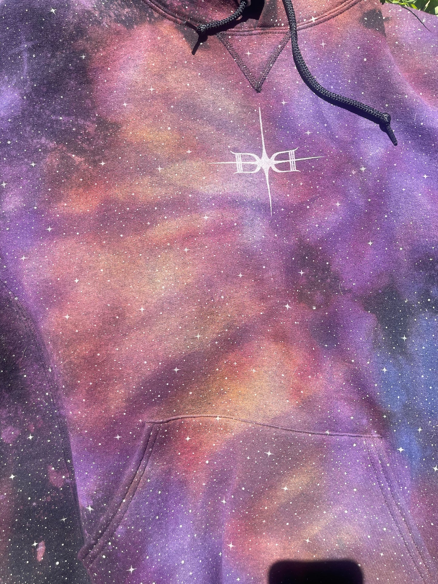 Spiral - 3 Color - Custom Reverse Dyed, Glow Star Hoodie