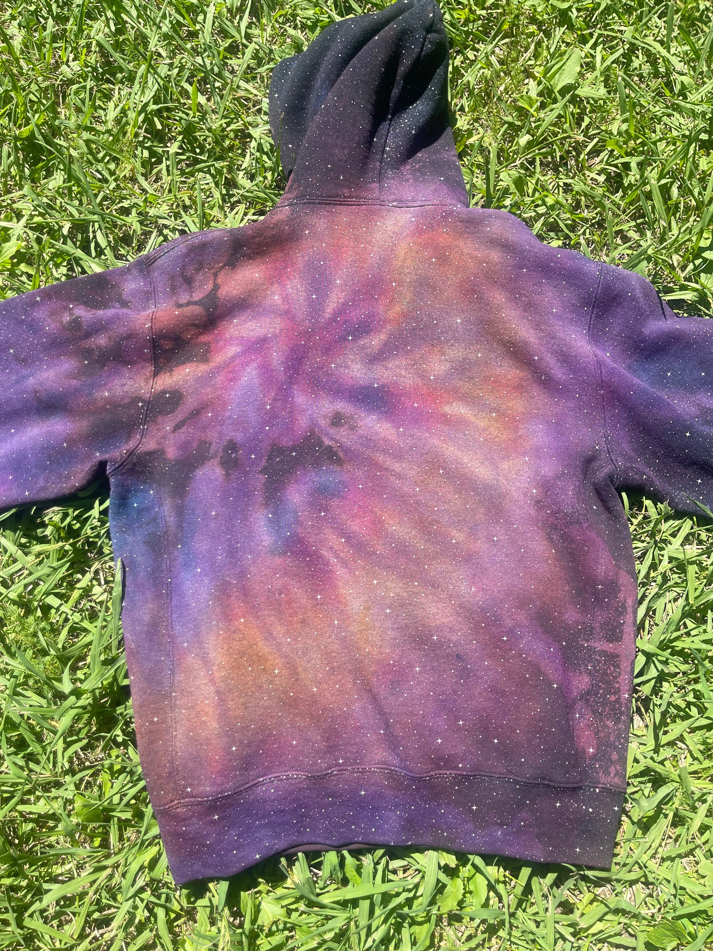 Spiral - 3 Color - Custom Reverse Dyed, Glow Star Hoodie