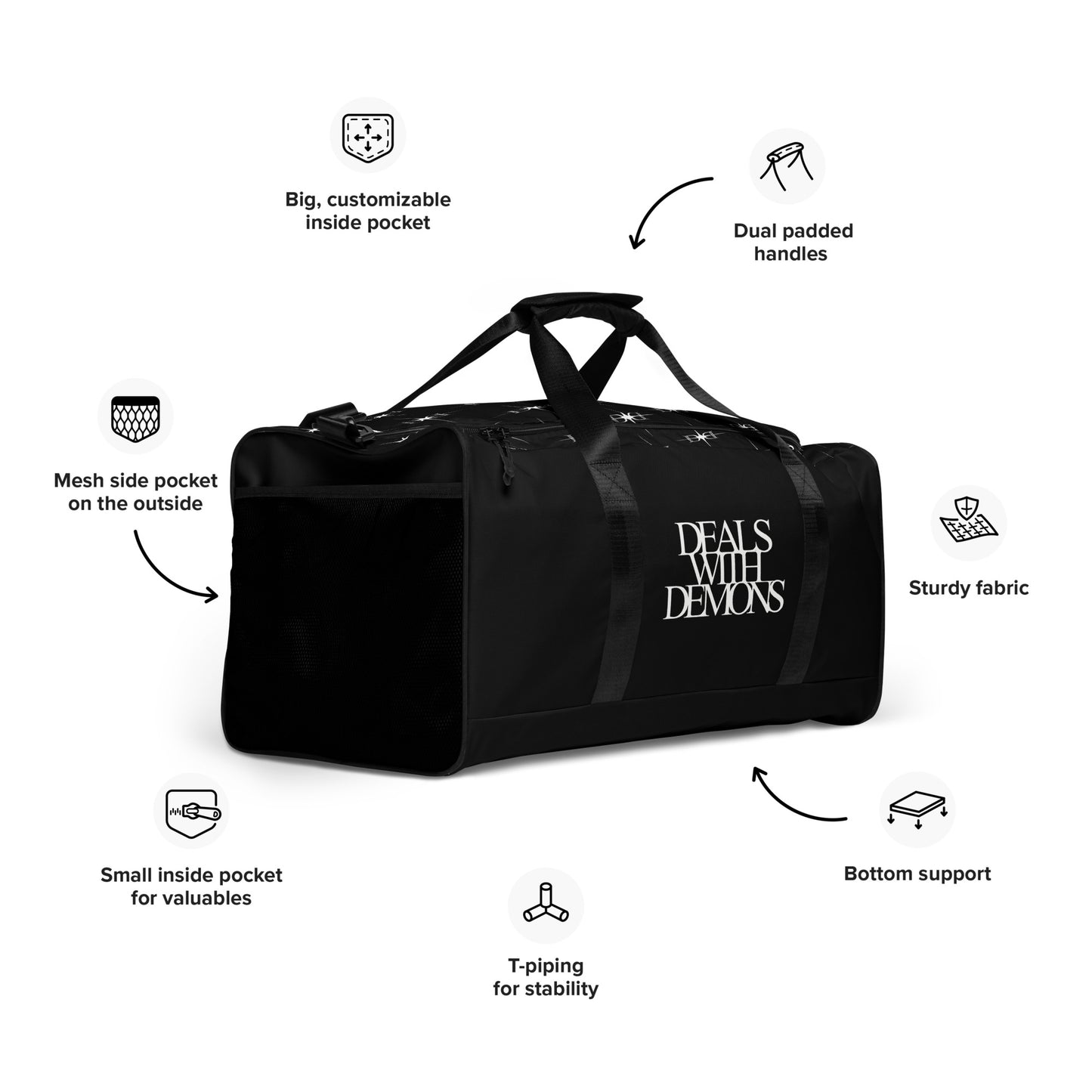 Deals with Demons Duffle Bag