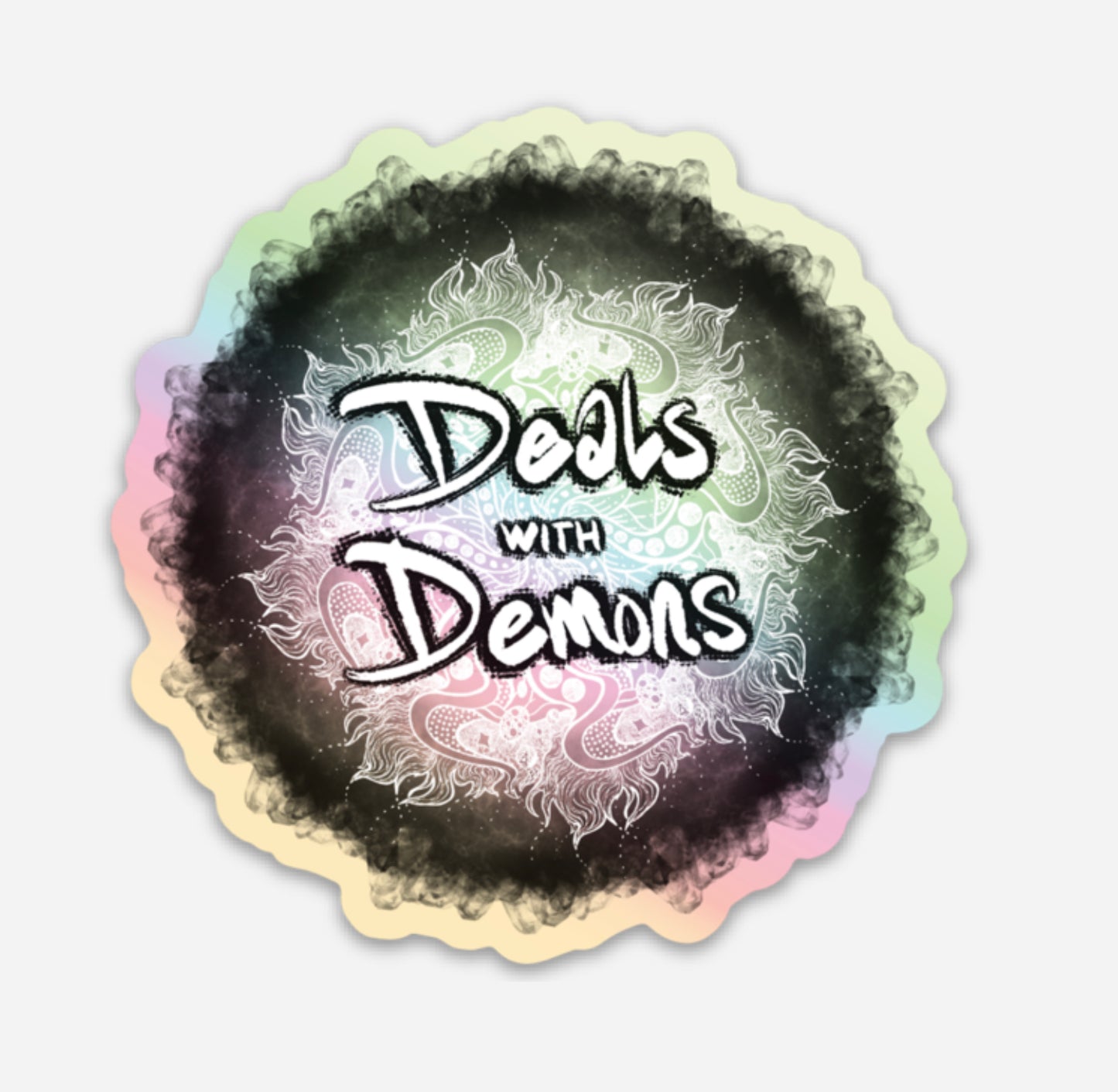 Deals with Demons Sticker (Holographic)