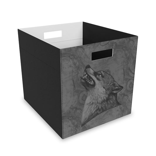 Two-sided Wolf Felt Storage Box