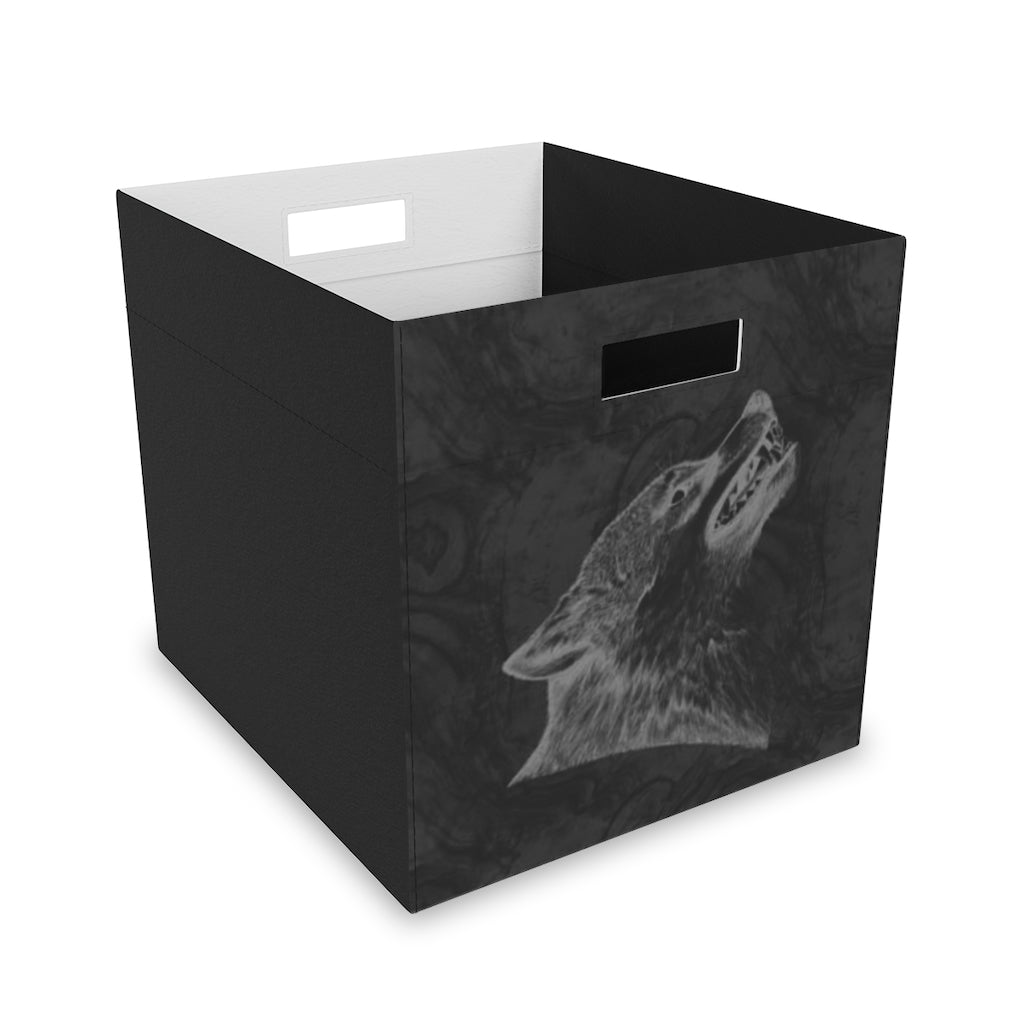 Two-sided Wolf Felt Storage Box